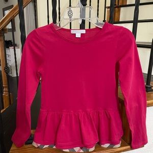 Authentic Burberry long sleeve size 8 8Y Girl
